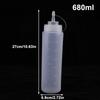 250-1000Ml Condiment Squeeze Bottles Ketchup Mustard Salad Bbq Sauces Olive Oil Dispenser Kitchen Tools Squeeze Seasoning Bottle