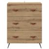 Artisan Oak Chest of Drawers 69.5 x 34 x 90 cm Particleboard