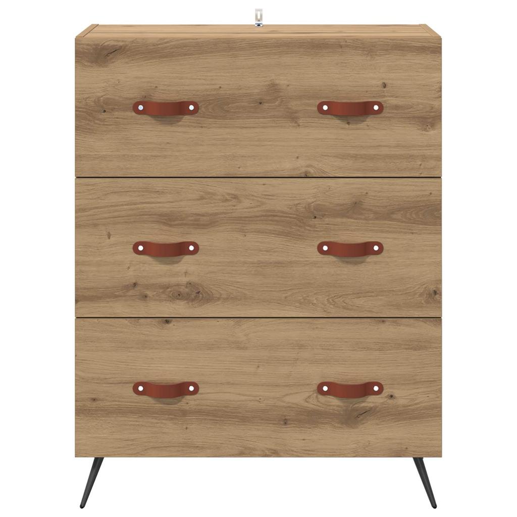 Artisan Oak Chest of Drawers 69.5 x 34 x 90 cm Particleboard