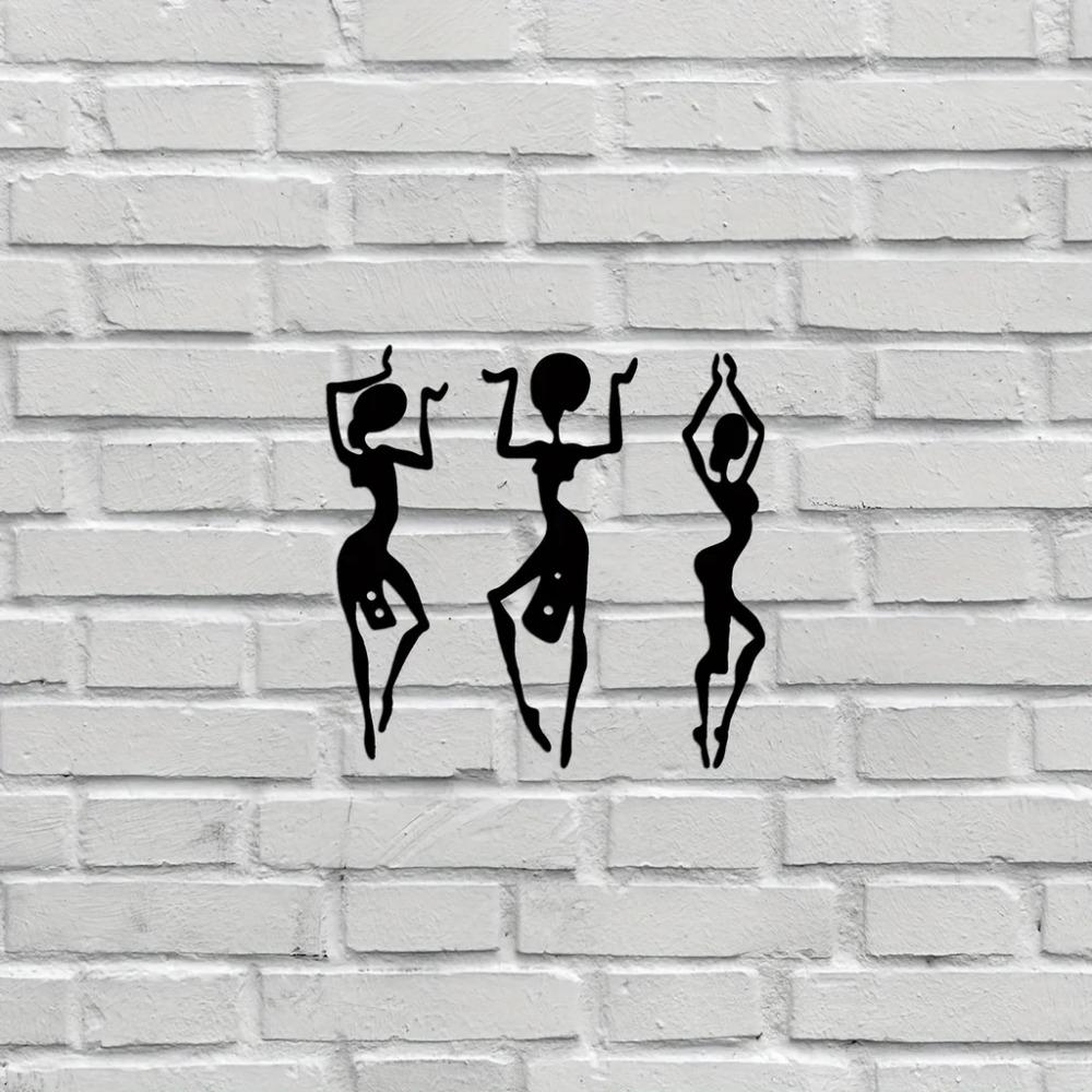 1 Stück Kunsttänzer Wanddeko - Stilvoller Metallhänger für modernes Zuhause & Rauminterieur