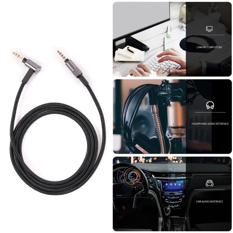 Universal Gaming Headset Braided Cable Audio Cable for 1AM2/1000XM4 Headphones Precision-Crafted Headset Cable Cord