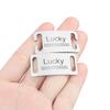Curved Personalized Name Cat Dog Collar Accessories Anti-lost ID Tag Custom Pet Collar Nameplate Engraving Black Silver Golden