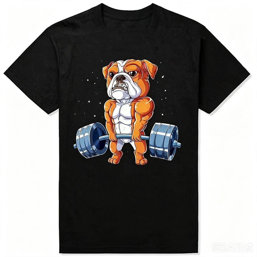 2026 Hot English Bulldog Yoga Puppy Poses Oneck T Shirt Dog Lovers Black Graphic Cotton Streetwear Short Sle