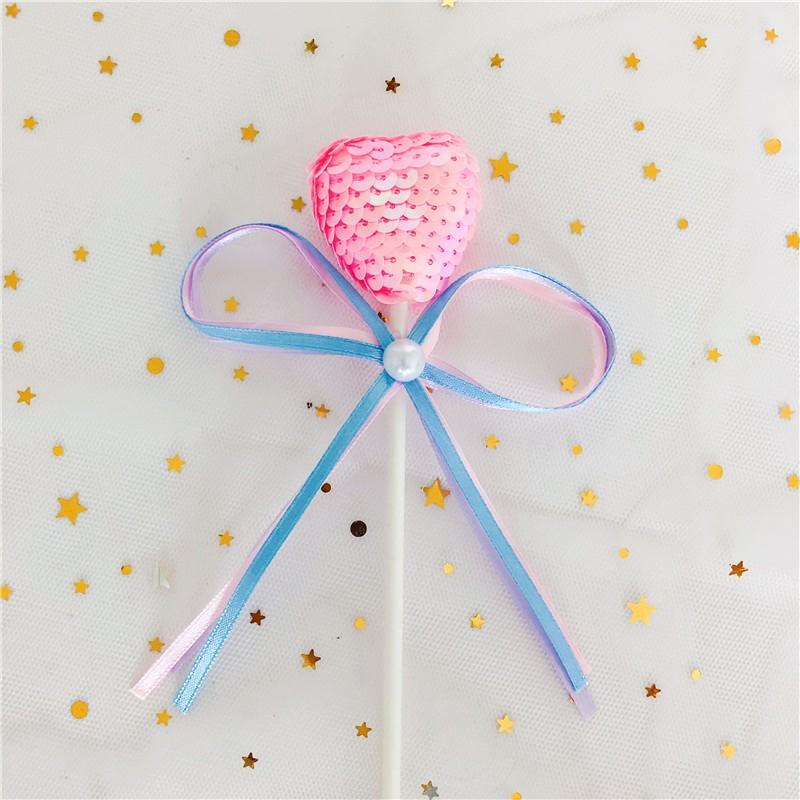 Pink Themed Cake Decor: Heart & Cloud Balloons with Insert Cards for Birthday Parties