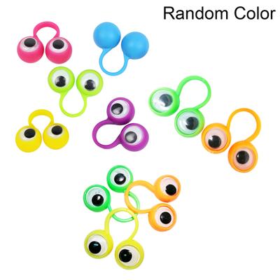 Yousheng 10Pcs lustige große Auge Finger Ringe Puppen Cartoon Augäpfel Kinder Kinder Spielzeug