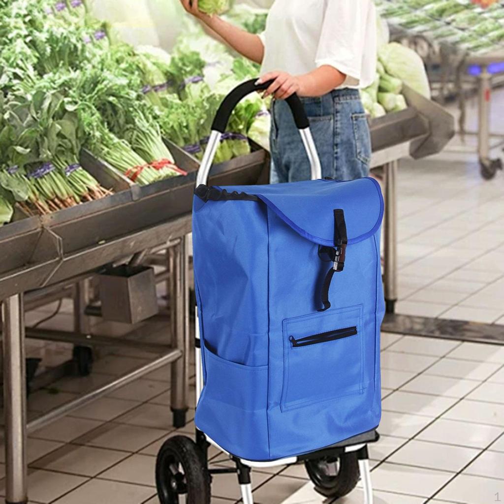 Cart Bag Oxford Stoff Trolley Ersatz Wasserdicht für Supermarkt Frauen