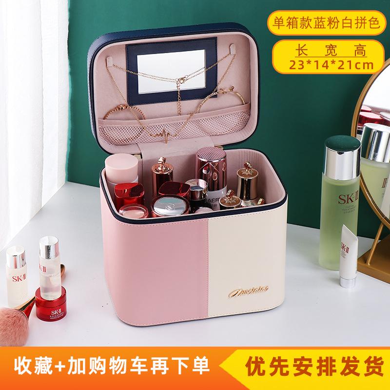 2025 New Colorful Portable Cosmetic Bag Female Large-capacity Dustproof Multifunctional Professional Nail Cosmetic Case