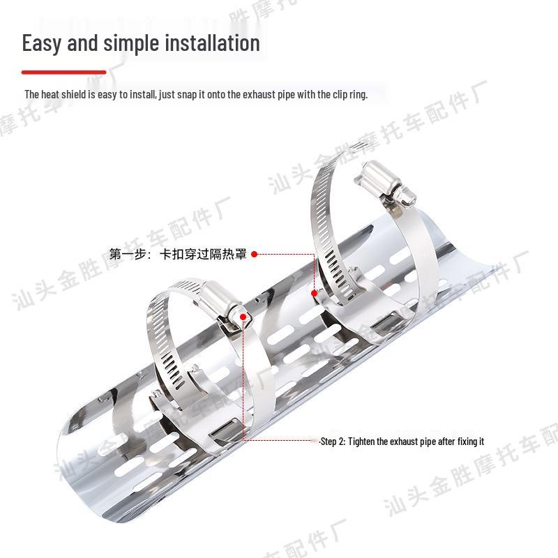 Retro Motorcycle Exhaust Heat Shield for Cruiser Iron Horse 400 Racing