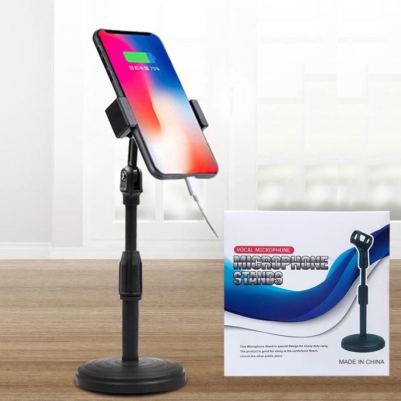 

Adjustable Rotating Mobile Phone Holder for Live Streaming & Online Classes Order in multiples of 50 per box