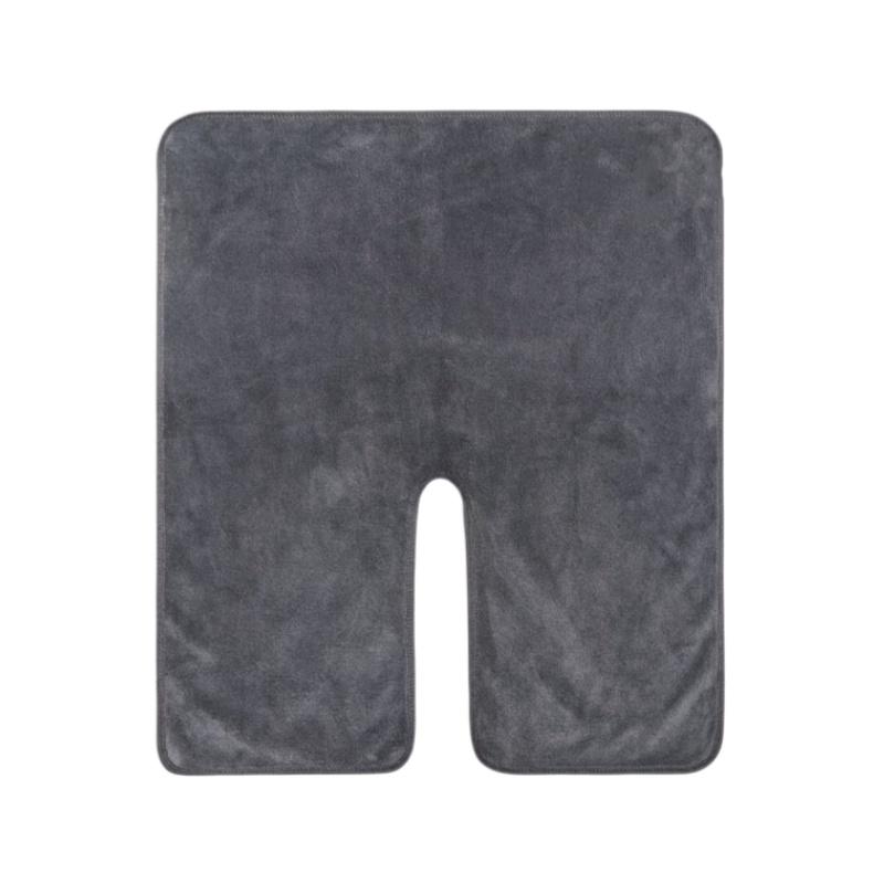 

Beauty Salon Massage Head Towels U-Shaped Micorfiber Facial Pad Machine Washable Towel Suitable for Beauty Salons Spa сірий