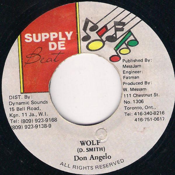 

7inch Record DON ANGELO Wolf NONE Supply De Beat Jamaica Reggae Ska Dub Used