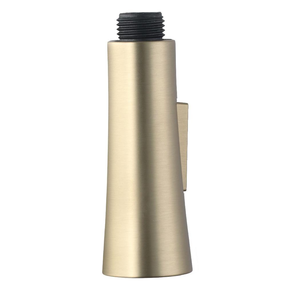 Gebürstetes Gold Küchenarmatur Sprühkopf 1,8 GPM Ersatzkopf Ausziehbarer Sprühkopf Säule Küche