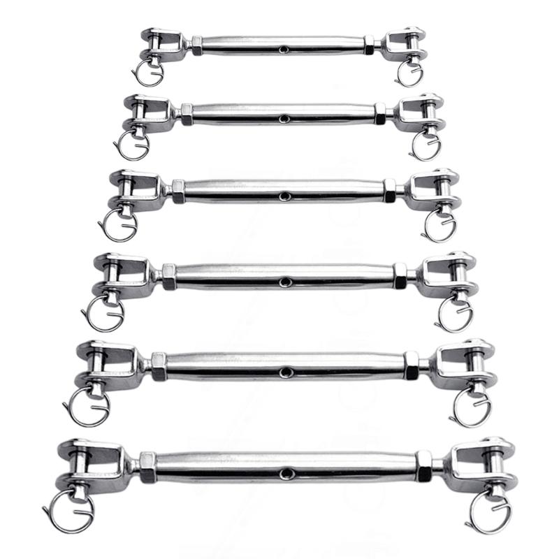 Heavy Duty Turnbuckles 304 Stainless Steel Closed Body Turnbuckles Long Last Performances for Professional Projects