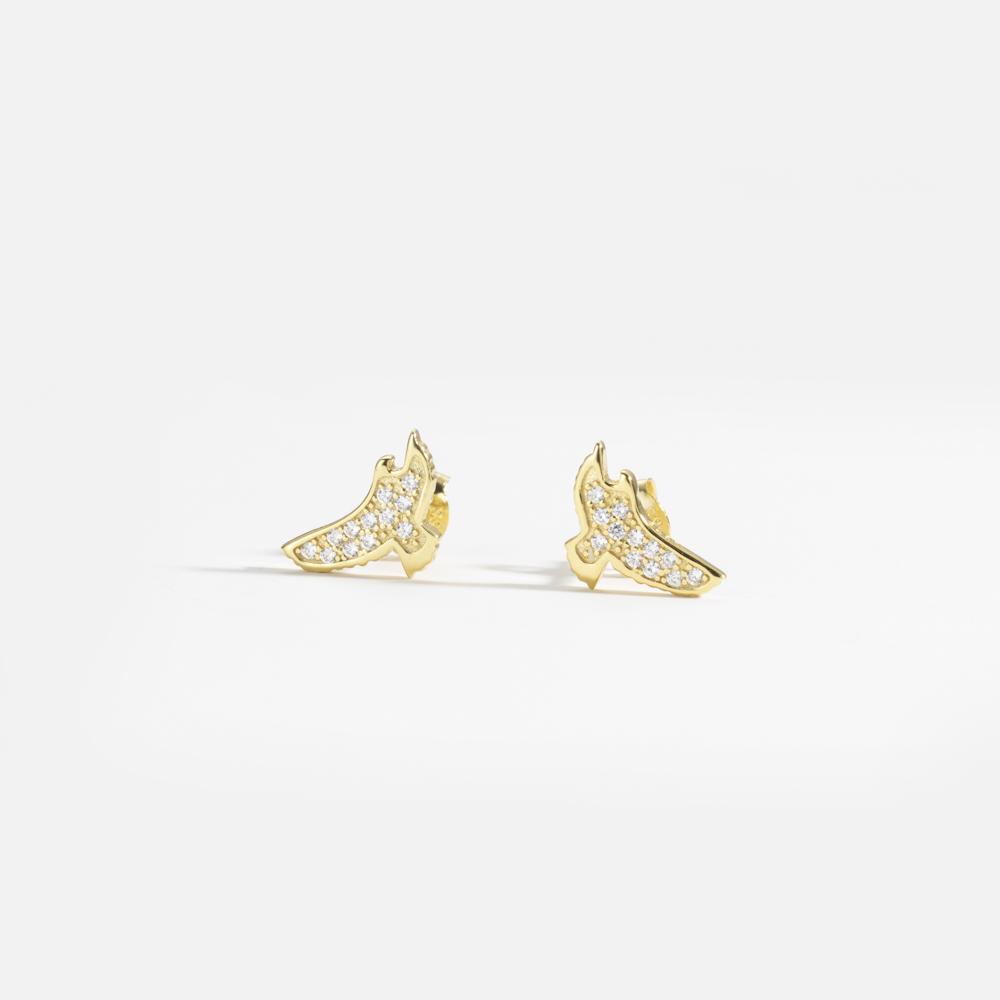 ANDYWEN Argento Sterling 925 Oro 1 Paio Di Orecchini A Lobo Aquila Zircone Di Lusso Leggero Da Donna Gioielli Moda 2023