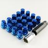 Brake Blue Bolts 20pcs Car Wheel Lug Nuts M12X1.5/M12X1.25 Close Wheel Lock Lug Nuts Rays Volk 17 HEX Racing Lug Nuts Aluminum