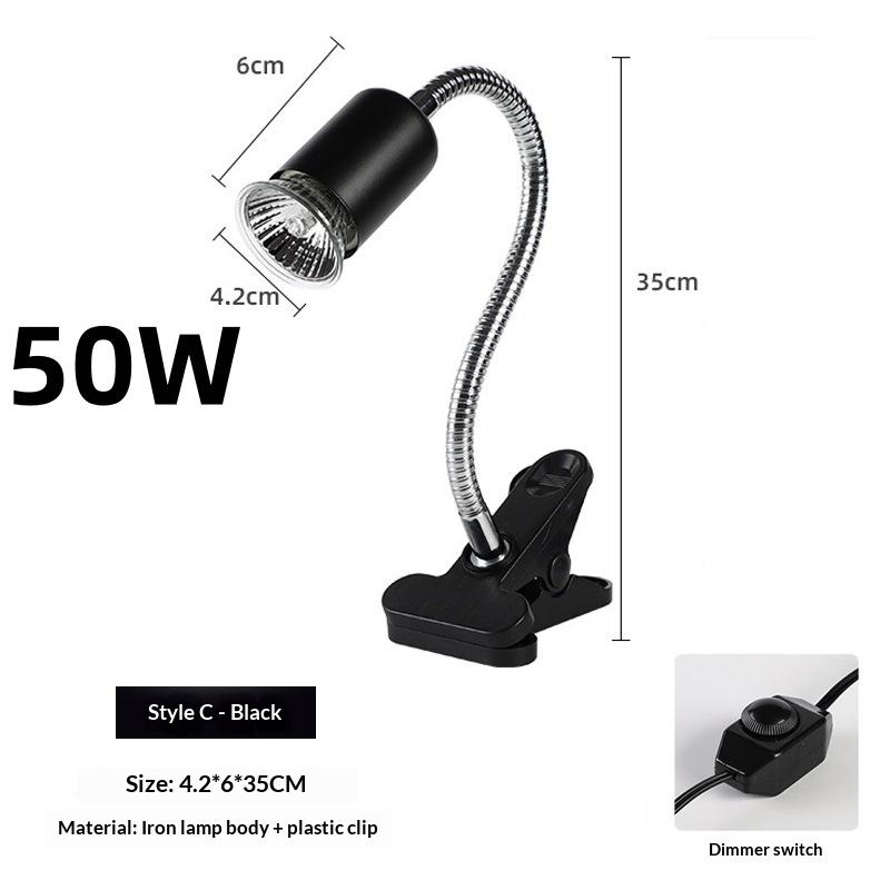

1 Set 50/75W Uva Uvb Light Basking Spot Light Simulated Sunlight Reptile Heat Lamp For Turtle Lizard Dimmable Heating Lamp 50W B