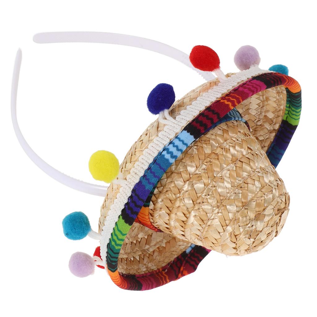 Mini mexický klobouk Dětské malé klobouky Ozdoby na narozeninovou oslavu Letní plážové sombrero Kovbojský pirátský festivalové klobouky Párty potřeby
