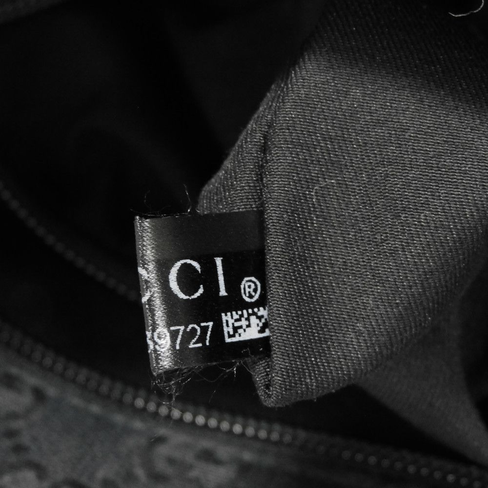 Used GG Canvas Messenger Bag 9539 256100 7921 Calfskin Crossbody with Embossed Logo, Black Men's from Japan AUTHENTIC