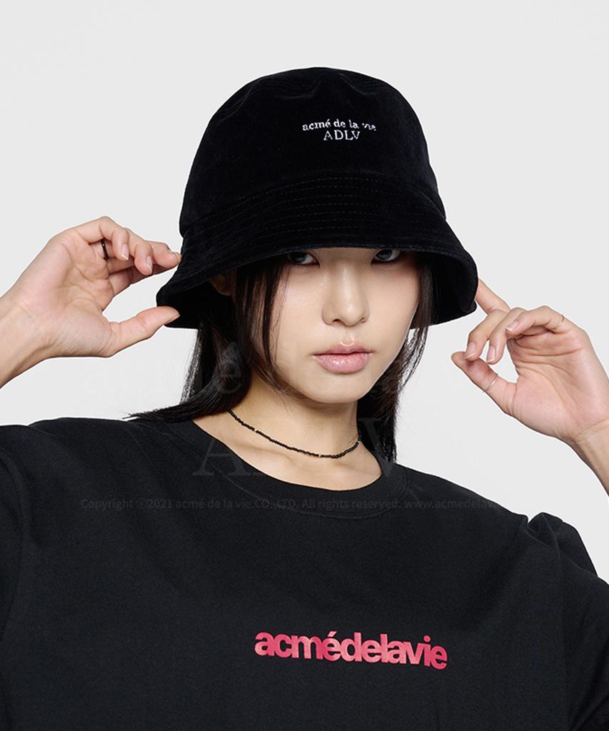ACME DE LA VIE Basic Logo Velour Bucket Hat (2Color)