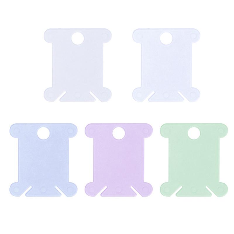 

5-100 шт. держатель для ниток для вышивки, шпулька для мулине, держатель для хранения крестиков, пластиковая доска для швейных ниток, картонная нить