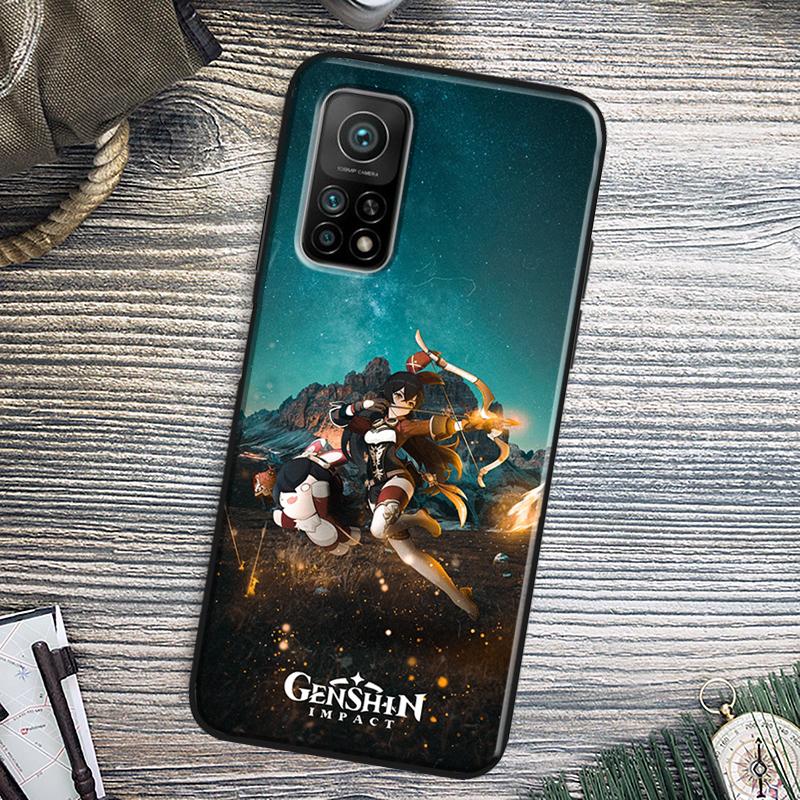 Anime Game Genshin Impact Cover For Xiaomi 15 Ultra 13 14 11T 12T 13T 14T Pro POCO X6 X7 Pro X3 X5 F5 F6 M6 Pro Case