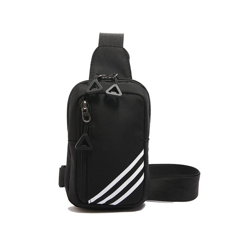 

Повседневная спортивная сумка Легкая и простая наплечная сумка Сумка для мобильного телефона Мужская модная нишевая нагрудная сумка Персонализированная маленькая сумка чёрный