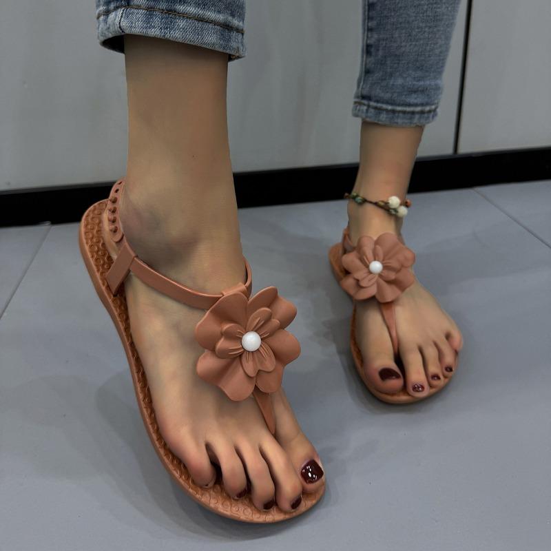 

Модные женские сандалии 2025 Лето Плоская обувь Женские Богемные Шлепанцы Женские Отпуск Пляж Сандалии Девушки Уличная Обувь 38 коричневый