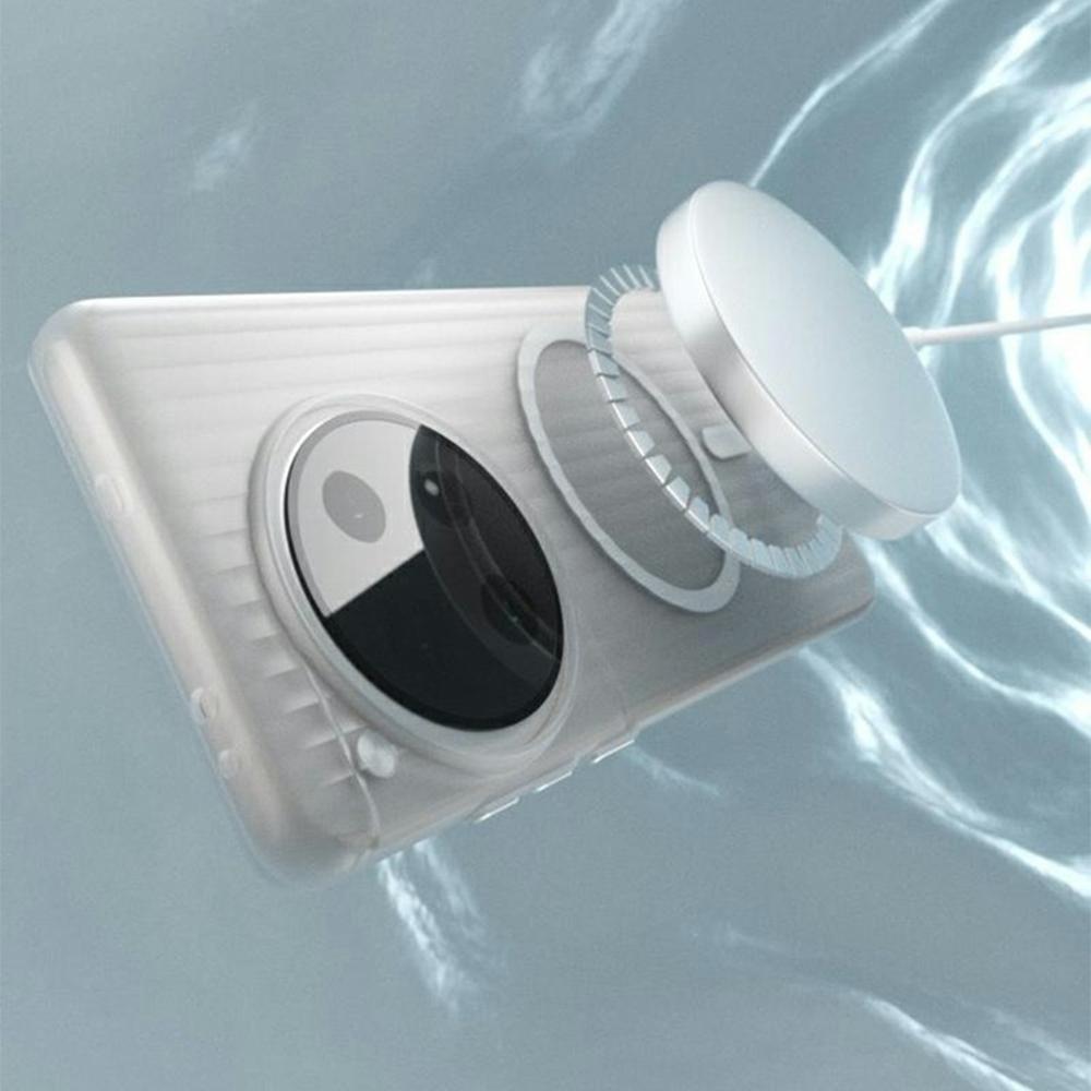 For OnePlus 12 5G Magnetic Case Corrugated Texture Hard PC Phone Cover