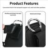 Nylon Carrying Case For MP3 Player With Double Pocket And Metal Hook Protective Storage Pouch Easy Attachment