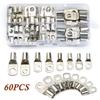 60Pcs/Box Copper Tin-plated Open Barrel Terminals SC Series Bare Crimp Wire Connectors