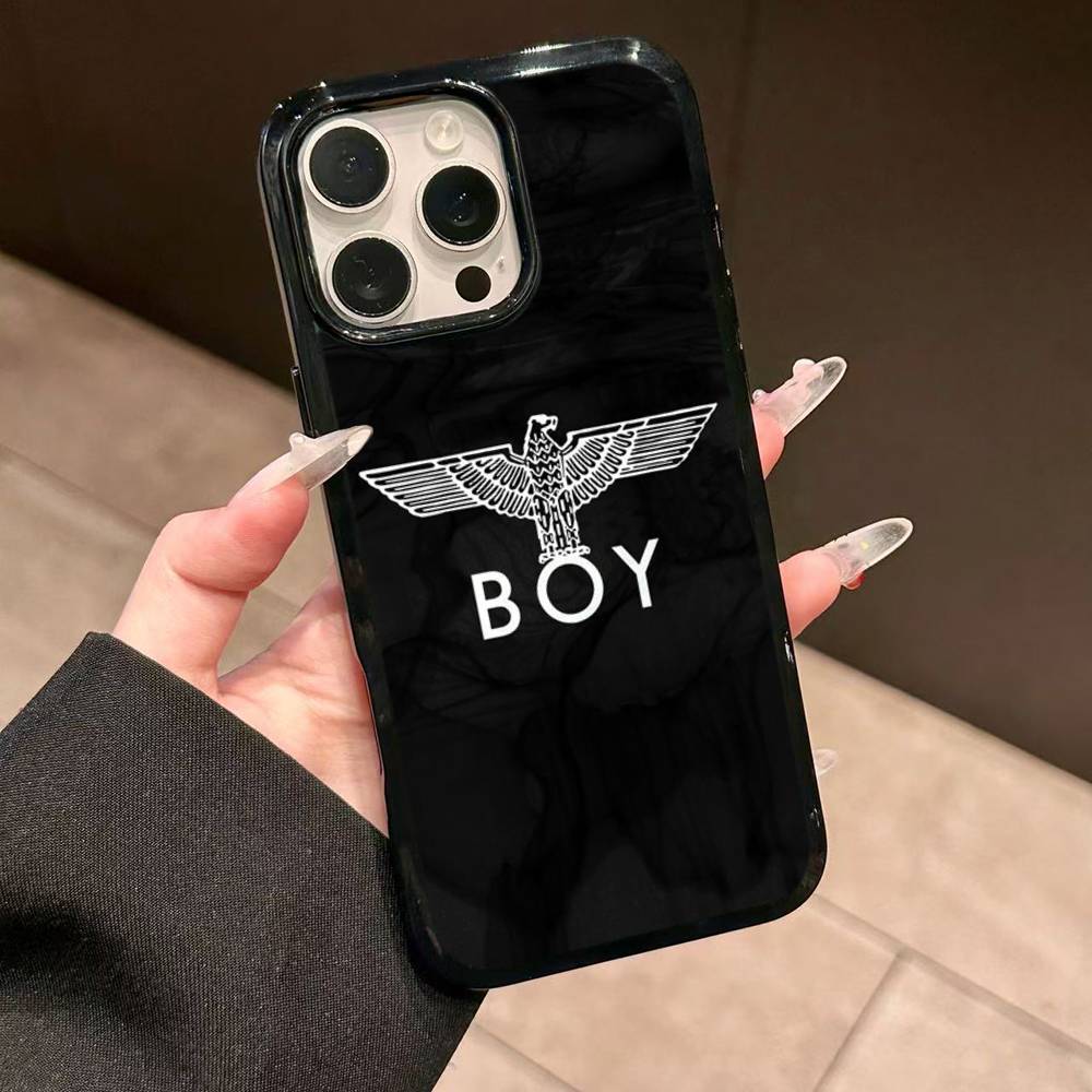 Fashion Brand Boy L-London Phone Case For IPhone 17 Pro 16 Plus 16 Pro Max 15 14 13 12 11 PC+TPU Back Cover