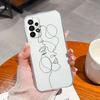 Чохол для Samsung A23 A24 A30 A31 A32 A33 A34 A40 A41 A50 A51 A52 A3 A5 Cover Lovely Rabbit Cartoon Pattern Silicone Soft Camera Protection For Samsung