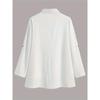 Womens Summer Casual Shirt With Polo Collar And Button Design For Office Wear