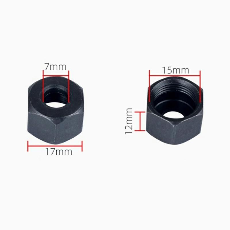 Multiple Size Compatible Router Collet Adapter Fit Various Engraving Tool and Bit for Flexible Woodworking Applications