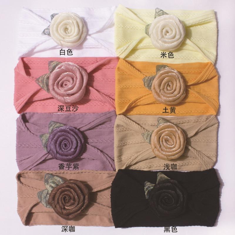 

New baby headband, fontanelle, baby headscarf, elastic and comfortable nylon baby headgear.