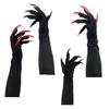 Halloween Gloves Long Section Ghost Claw Gloves Cosplay Gloves with Long Nails