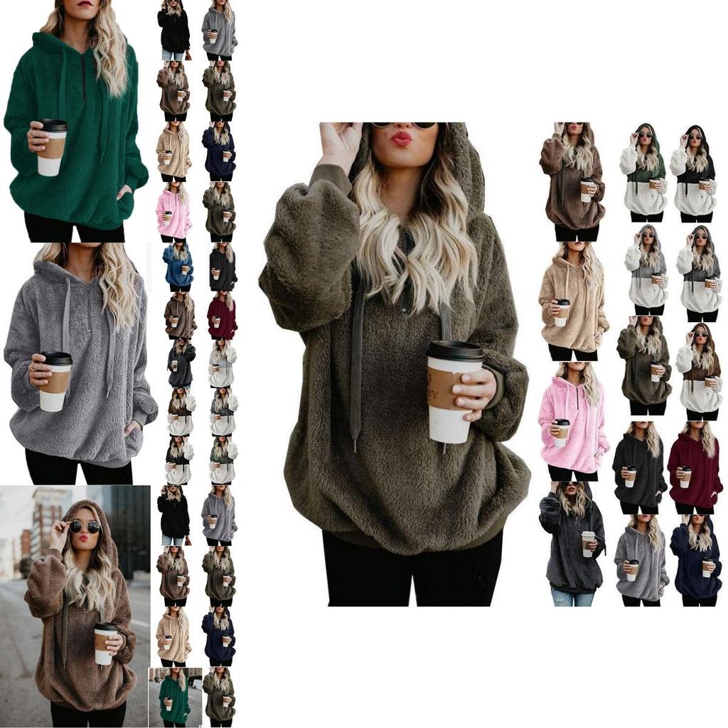 Cozy Fluffy Fur Hoodie For Women With Half-zip For Ultimate Comfort And Warmth