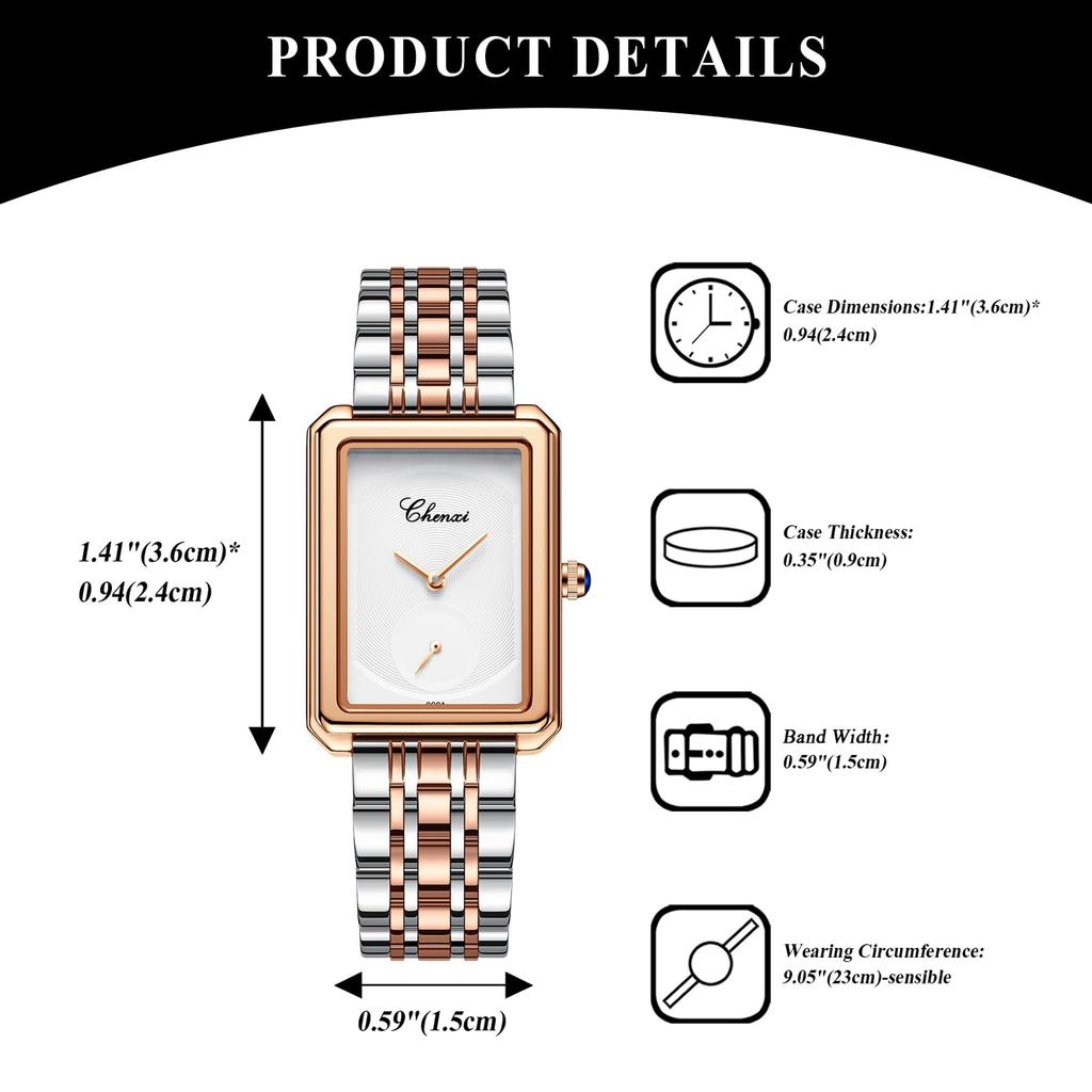 Stainless Square No With With Calendar Quartz Gold New Day Wristwatch, Women's, Waterproof, Rainproof, Steel, Dial, Index, Adjustable, Thin,