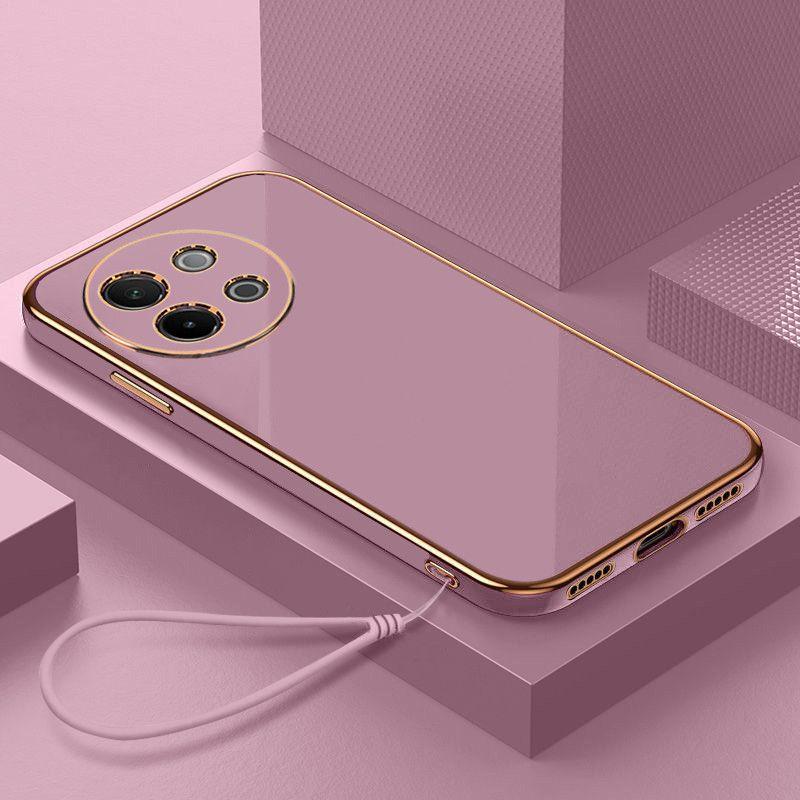 

Для Realme 11 4G Чехол Realme 11 4G Чехол Realme 11 4G Чехлы Realme 11 Роскошный квадратный чехол для телефона Противоударная задняя крышка Realme 11 4G&Case & Strap