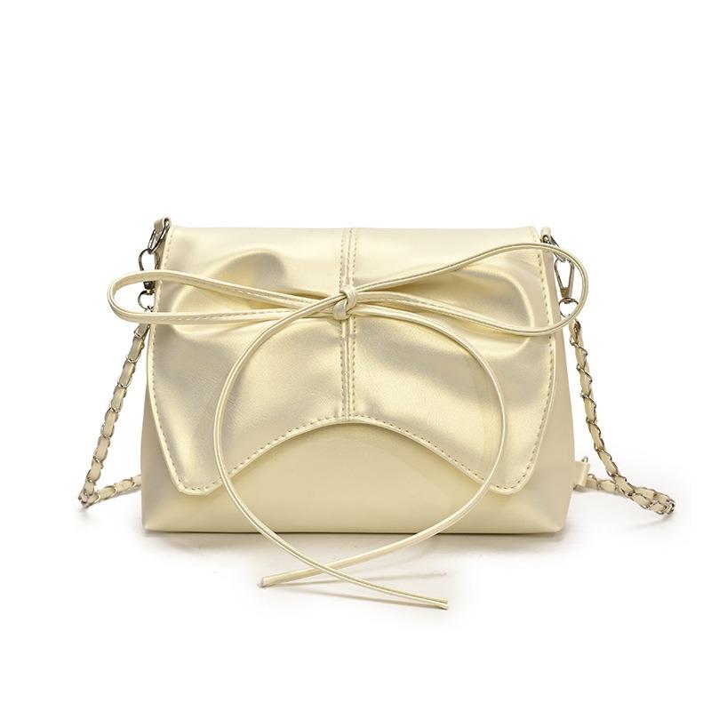 New Fashion Bow Fresh and Beautiful Niche Pleated Armpit Bag Casual Versatile Single Shoulder Messenger Bag Women