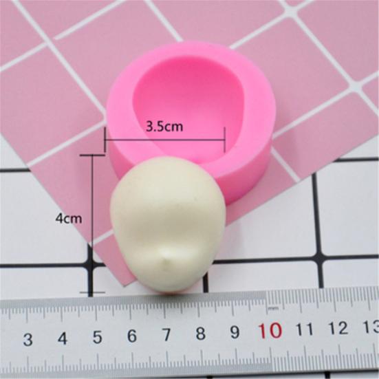 DIY Silicone Doll Head Face Mould Fondant Cake Chocolate Baking Accessories