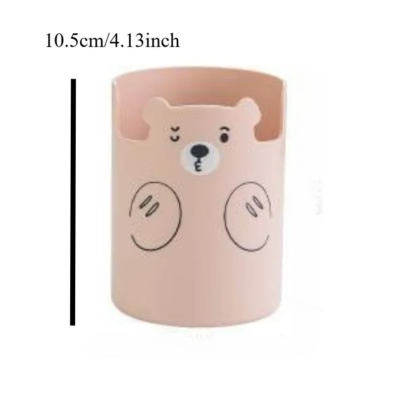 Multifunktionaler Stifthalter Kawaii Cartoon Bär Make-up Pinselhalter Lieblich Mode Handyhalter Schreibwaren Stift Organizer