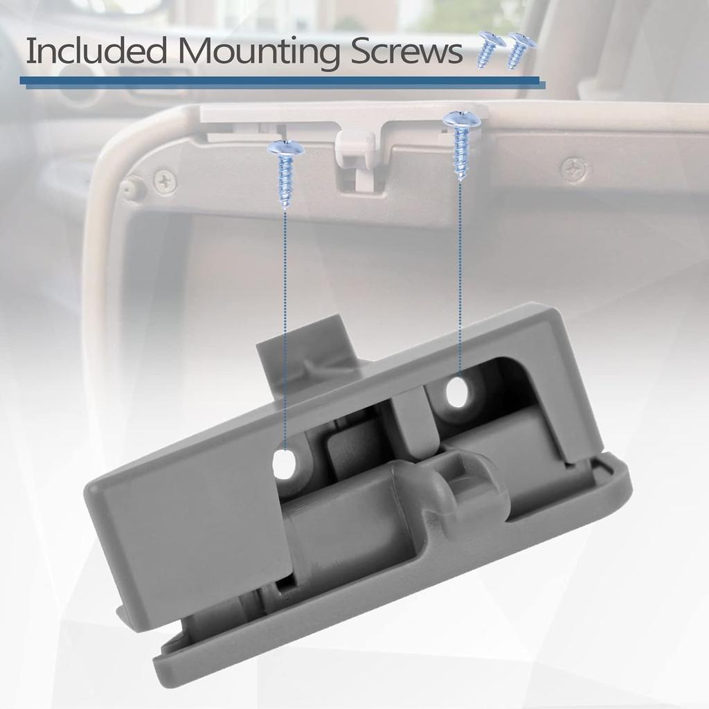 Front Center Console Lid Latch Compatible With 2005-2012 Toyota Tacoma Interior Armrest Console Latch Replacement #58910AD030B0 – Gray 41042