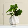 Shu Men Wabi-Sabi Stil Keramikkrug: Retro-Musterung, verwitterte Textur, Trockenblumen-Vase für Wohnzimmer- oder Esstisch-Dekoration
