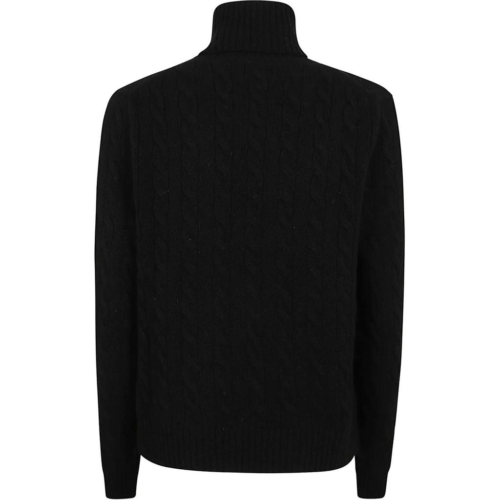 Polo Ralph Lauren Solid Color Turtleneck Long Sleeve Sweater Men Sweater Black 211888686-001