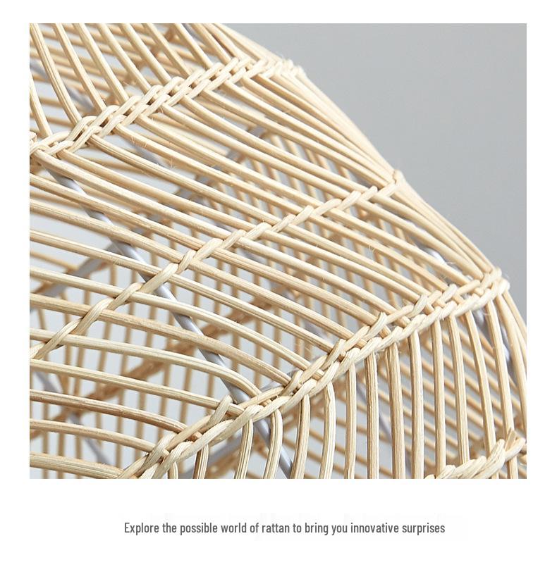 Japanese Rattan Pendant Light for Restaurant, Bar, Bedroom, Study, Tea Room, or Tatami Homestay