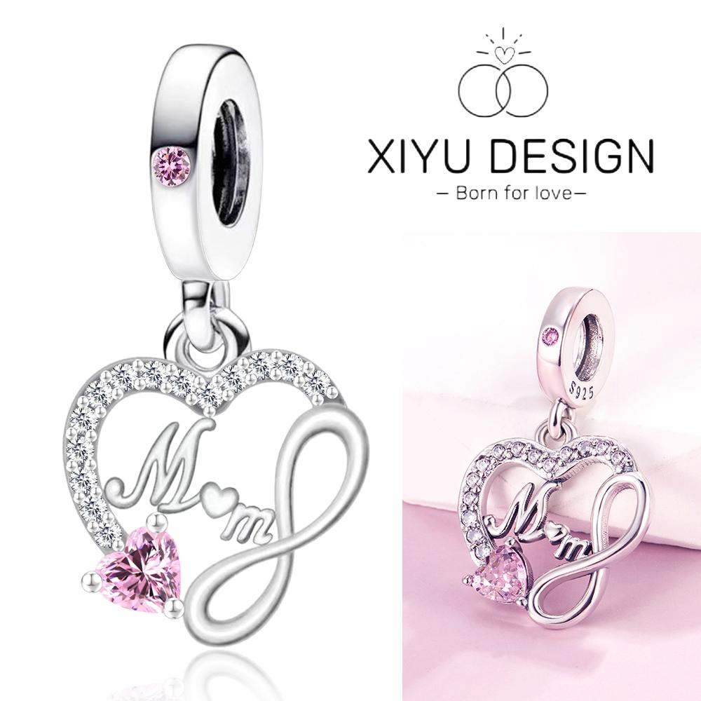 

Copper Mom S Eternal Maternal Love Charm Bead Fit Original Bracelet For Women Diy Bead For Jewelry Making Mother S Day Gift білий