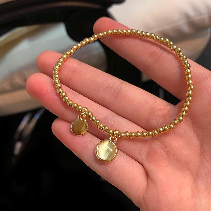 

Браслет из бисера с кошачьим глазом в корейском стиле: Классические, шикарные и модные женские украшения S622 золотой