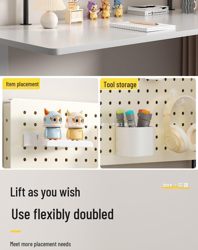 Pegboard Bookshelf Desktop Organizer for Dorm & Home
