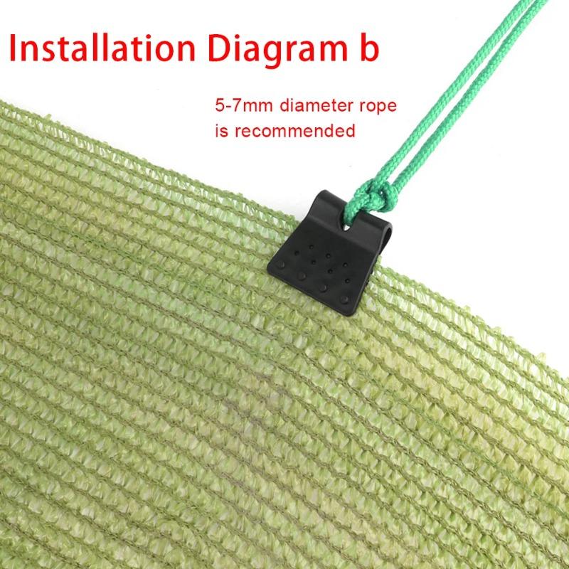 10/20/50pcs Sun Shade Net Clips Butterfly Type Greenhouse Film Clip Garden Agriculture Tools Anti-hail Net Hook Instant Grommet